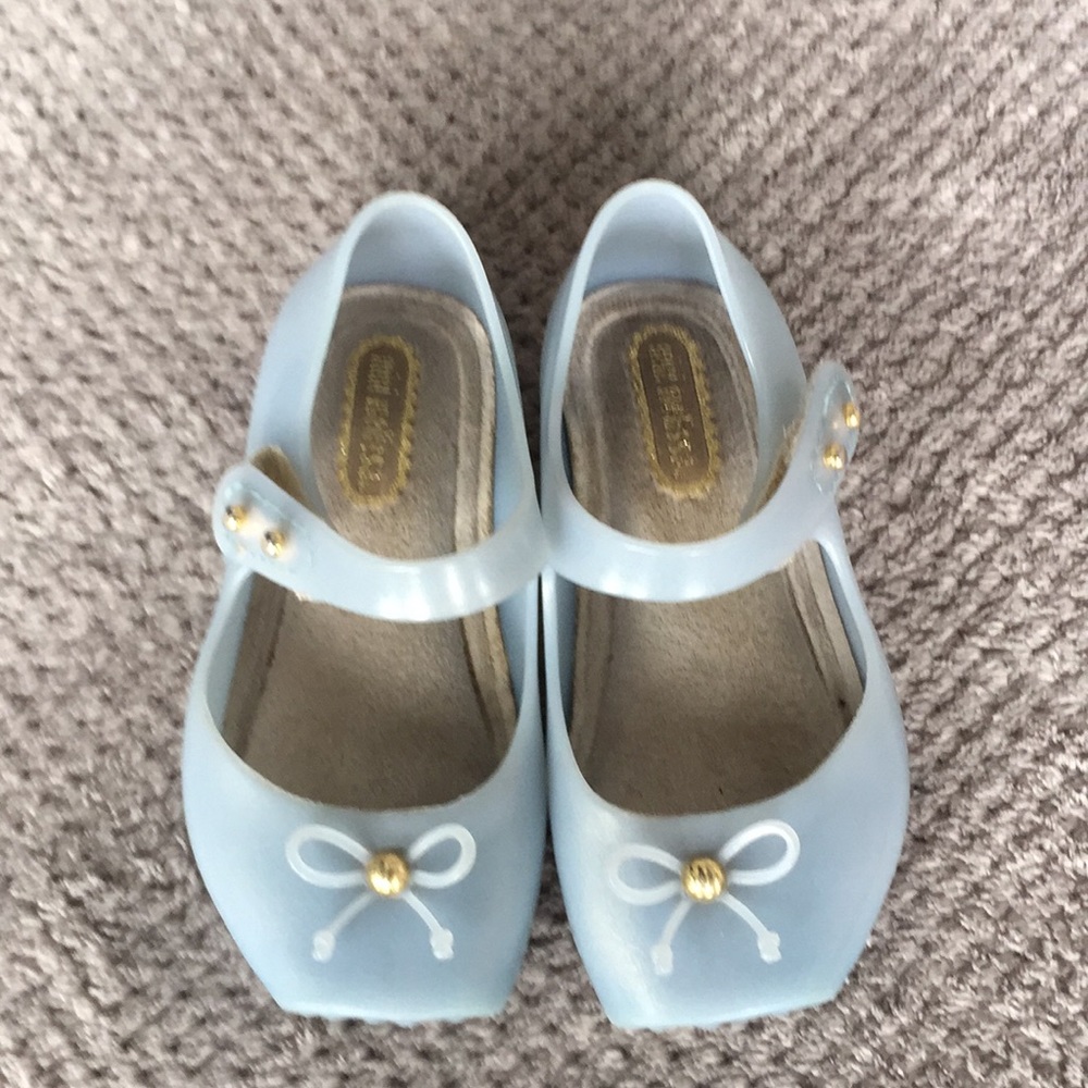 Mini Melissa powder blue shoes